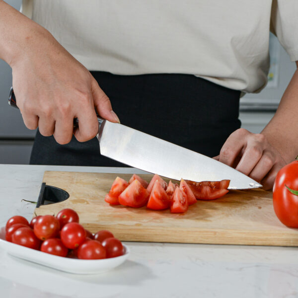 8986e5a2-fc1c-4962-9ea5-d3d2f8468a79.jpg Kegani Japanese Chef Knife 8 Inch - Chefs Knife High Carbon Stainless Steel Knife Kitchen Cooking Knife - Rosewood FullTang Sharp Knife With Sheath