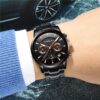 CRRJU Men Watch 30m Waterproof Mens Watches Top Brand Luxury Steel Watch Chronograph Male Clock Saat relojes hombre