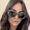 Cat's Eye Inflatable Bread Fashion Sunglasses Future Technology Sensation Sunglasses