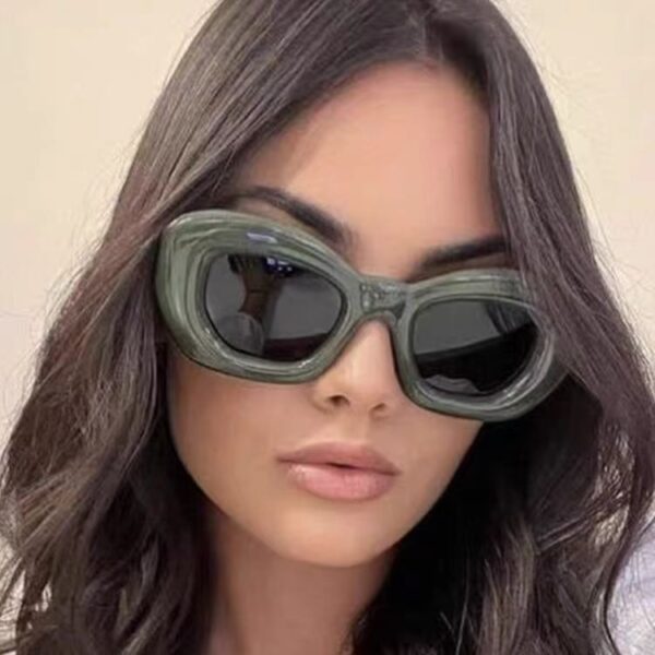 Cat's Eye Inflatable Bread Fashion Sunglasses Future Technology Sensation Sunglasses