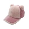 Fashion Baby Baseball Cap Newborn Velvet Hat Fashionable Kids Hats Children Accessories Winter Warm Baby Hat 2-5Y