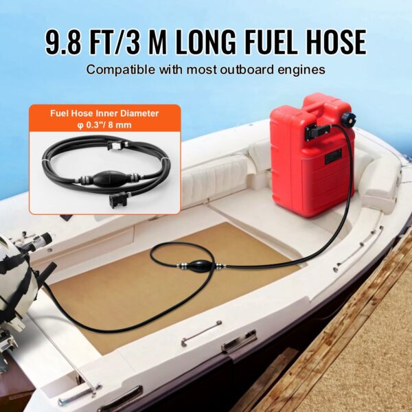 8abf3b7e-036e-4e28-adbb-a4857bda07b2.jpg Marine Tank, 6.34-Gallon/24-L Marine Portable Tank Outboard Marine Boat Transfer Tank With 9.8ft Hose, Gauge For Outboard Engine Boats, Yacht, Fishing Boat, Deck Boat, Red