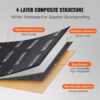 Car Sound Deadening Mat, 200 Mil 25 Sqft Car Sound Dampening Material, Butyl Automotive Sound Deadener, Noise Insulation And Vibration Dampening Material For Car
