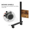 8ca5f975-4627-4e9a-817e-f1d4ba18309f.jpg Adjustable Tray Table Rolling Sofa Side Snack Table With Wheels Portable C-Shape Dinner Tray Tables Mobile Wooden Laptop Desk Beside Couch Bed