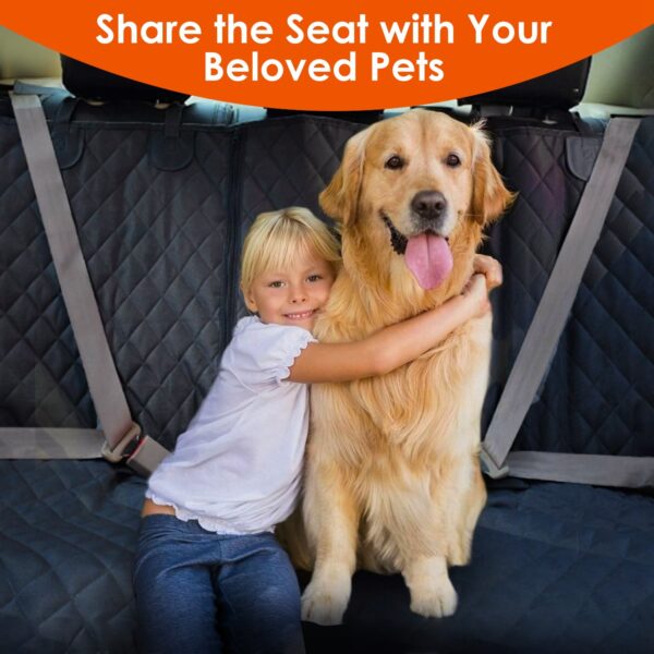 8e6d5b69-3669-4f5d-8a20-e7d2aeeb8e98.jpg 1Pc Dog Car Seat Cover Waterproof Scratchproof Pet Car Rear Protector Mat Pet Back Seat Cover With Dog Seat Belt For Car Truck SUV
