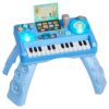 Baby DJ Playset For Toddlers 1-3, Educational Musical Table Toys With 133 Sound Sources, Recording And LED DJ Turntable, Baby Activity Table For Birthday, Gift For Kids Aged 6 Months