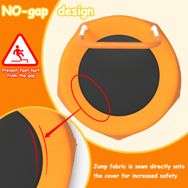 8fd84bcd-4661-4a01-9352-6b791f0c01a1.jpg 28inch Toddler Trampoline For Kids 1 Year Plus With Handle, Baby Gifts For Boys And Girls, Indoor And Outdoor