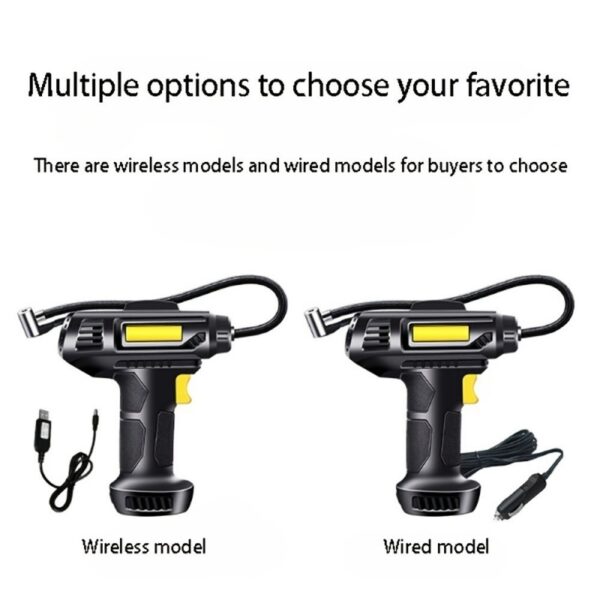 Car Tire Inflator  Wireless Intelligent Digital Display Portable Handheld Car Inflator  Bicycle