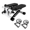 Stepper For Exercise Mini Fitness Stepper With 2 Resistance Bands LCD Monitor Max 330.7LBS Load Stair Stepper Quiet Stepper