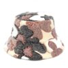 588775567 Autumn Winter Camouflage Faux Fur Bucket Hats Women Girl Fashion Warm Soft Velvet Fluffy Fisherman Hat Ladies Outdoor Panama