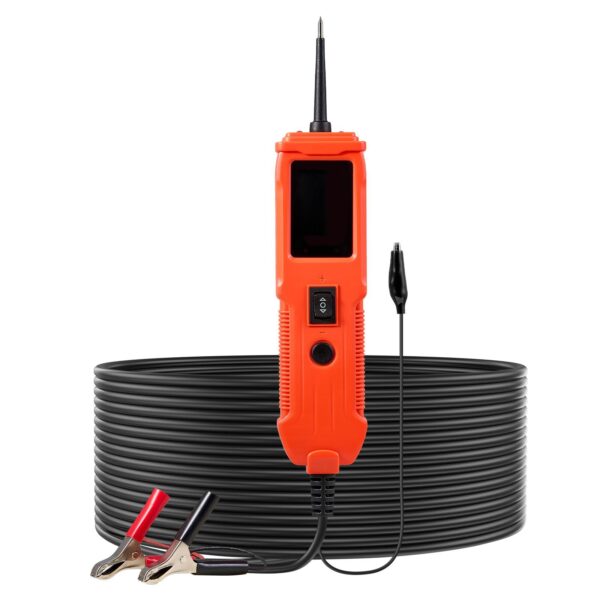926bb0d1-0d02-4f4d-a37c-67023f35b09c.jpg Automotive Circuit Tester, 8 - 35 DCV Power Circuit Probe Tester With TFT Color Display And Lighting, Automotive Power Tester Probe With 13 Ft / 4 M Cable, ABS Shell Electrical Detector Finder