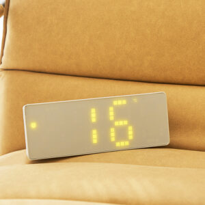 White bottom alarm clock Simple room clock Creative NATO style alarm clock