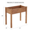 93d7b1ea-c915-4aca-84c5-a91f4dd52e62.jpg A Legged Elevated Flower Pot, An Outdoor Planting Box With Padding, Used For Growing Herbs, Flowers And Vegetables