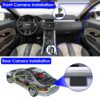 1Pc WiFi FHD 1080P Car Dash Cam 3 Channels Front Rear Inside Dash Camera With Loop Recording Reversing Visual 170 Degree Wide Angle 64G Card Included