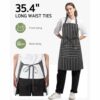 Adjustable Cooking Apron For Men & Women, Kitchen Apron With 2 Pockets, Reusable Protective Apron For Cooking, Baking & Grilling
