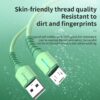 Liquid data cable with light, suitable for Apple Android TypeC fast charging cable, USB phone silicone charging cable