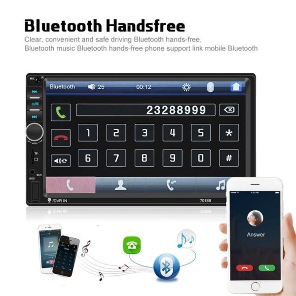 Car Stereo Autoradio 7-inch Touch Screen Radio