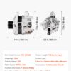 991f58f6-387b-46d2-92ef-e3b0c7898c0b.jpg Car Alternator 11999, Compatible With Honda Accord L4 2.4L 2013-2017, Automotive Replacement Alternator With Aluminum Housing And Pure Copper Round Coil, 31100-5A2-A02, AHGA88, 14489, A5TL0581ZC