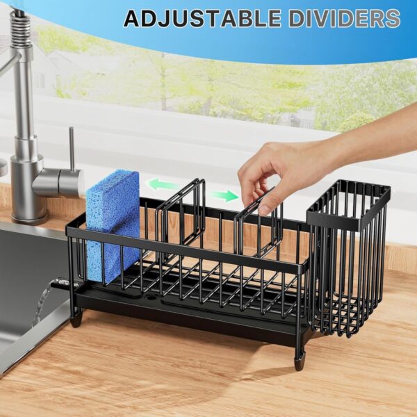 Holder For Kitchen Sink Sink Caddy Organizer With High Brush Holder Kitchen Countertop Organizers And Storage Essentials