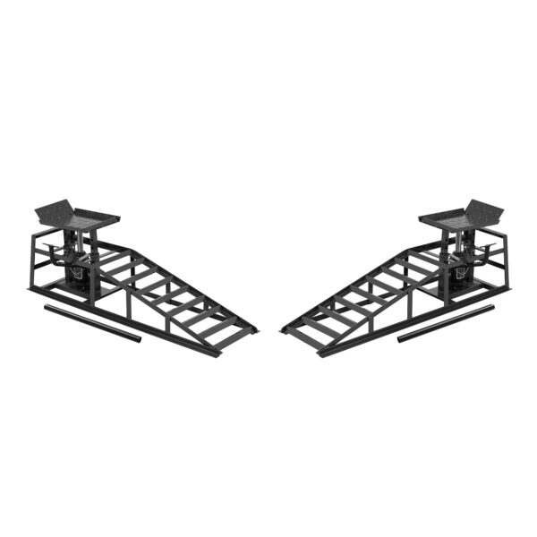 Auto Car Truck Service Ramps Lifts With Pedal, Garage Car Lift Hydraulic Ramps 5 Ton,Automotive Hydraulic Lift Repair Frame Lift  2 Pack Black Color