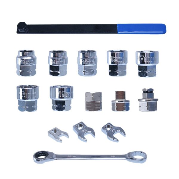 9d7d5cd0-eabc-4750-b89a-b20c0f218cd9.jpg 15-piece Adjustable Wrench For Automotive Engine Belt, Belt Pulley Disassembly And Assembly, Idler Gear Tensioning Special Auto Repair Tool