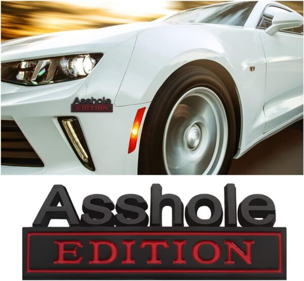 2pcs Emblem Car Decal, 3D Metal Letter Badge For Auto Front Hood, Trunk, Fender, Strong Adhesive Car Replacement Sticker, Universal Vehicle Exterior Decorations
