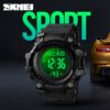 SKMEI  1552 Fashion Men Sport Watch Luxury Watches Stopwatch Countdown Digital Watch 50Bar Waterproof Military Watch Clock For Mens