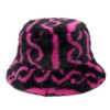 588775572 Autumn Winter Camouflage Faux Fur Bucket Hats Women Girl Fashion Warm Soft Velvet Fluffy Fisherman Hat Ladies Outdoor Panama