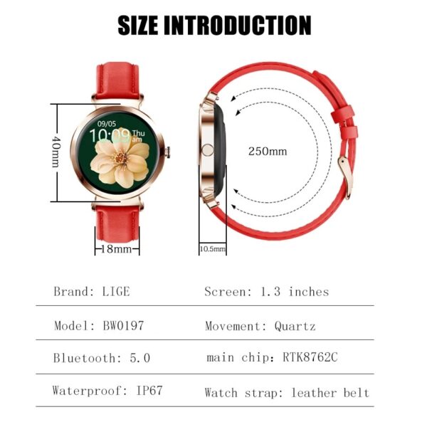 LIGE/BANGWEI New Smart Watch Women's Multifunctional Bracelet Watch
