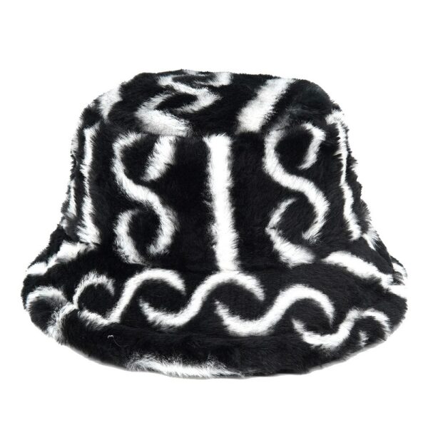588775570 Autumn Winter Camouflage Faux Fur Bucket Hats Women Girl Fashion Warm Soft Velvet Fluffy Fisherman Hat Ladies Outdoor Panama