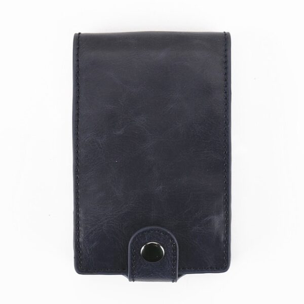 New RFID Blocking Men Women Leather Wallets Card Case Automatic Pull Down ID Credit Card Holder Pop UP Cardholder