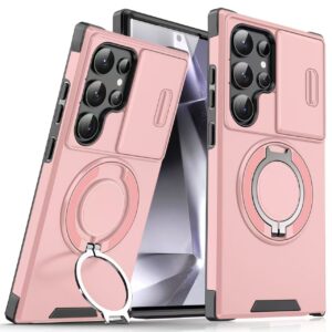 588780823 Samsung S26 Ultra Magnetic Rotating Car Mount Phone Case A17 Lens Flip Cover S25 Shockproof