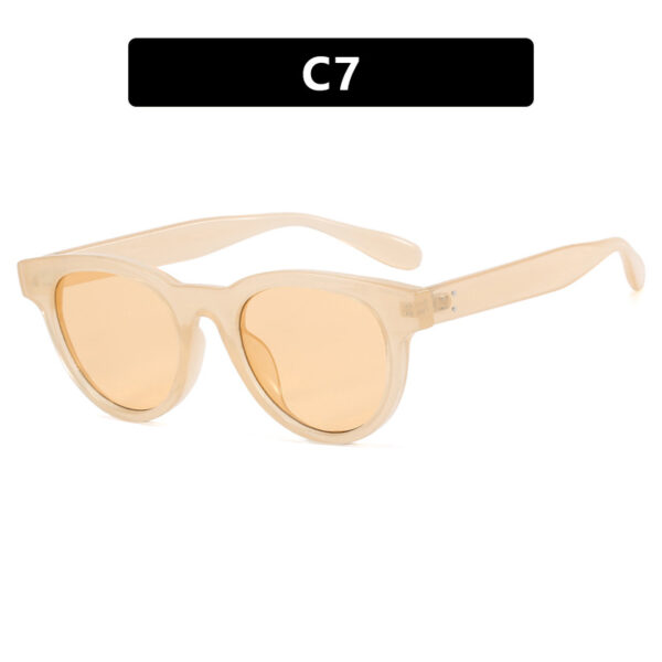 Cat's Eye Small Frame Korean Sunglasses Round Fashion Sunglasses Instagram Street Photography New Sunglasses Retro Women
