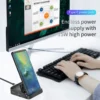 8 in 1 Type C HUB Docking Station Phone Stand USB C To HDMI-compatible Dock Power Charger Adapter For MacBook For Samsung HUAWEI
