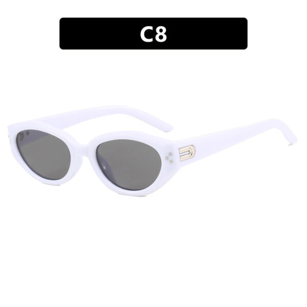 Rice nail irregular sunglasses new sunglasses cat eye women's UV resistant sunglasses