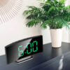 588596985 Fashion Curved Screen Clock Electronic Clock Large Screen LED Mirror Clock Silent Alarm Clock