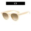 Cat's Eye Small Frame Korean Sunglasses Round Fashion Sunglasses Instagram Street Photography New Sunglasses Retro Women