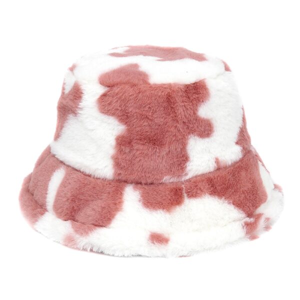 588775552 Autumn Winter Camouflage Faux Fur Bucket Hats Women Girl Fashion Warm Soft Velvet Fluffy Fisherman Hat Ladies Outdoor Panama