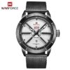 NAVIFORCE Mens Watches Top Brand Luxury Sport Watch Mesh Steel Date Week Waterproof Quartz Watch for Men Clock Relogio Masculino