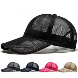588775202 Adult Summer Mesh Sun Cap Lady Outdoors Sport Hat Man Big Size Baseball Caps