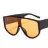 Sunglasses with colorful large frame, personalized retro sunglasses, integrated lenses, sunglasses