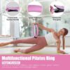14Pcs Pilates Ring Essentials-Kit For Women With Yoga Ball Arm Stretcher 5 Resistant Bands-Figure 8 Resistant Band Elastic Band Non-slip Socks Yoga Strap