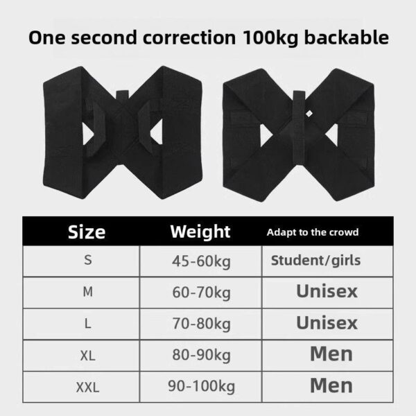 a2a95360-ff83-411e-b0da-2639f2b6faf7.jpeg Fitness Heavy Shoulder Straps, Adjustable Fitness Posture Corrector Training Straps, Back Straightener Posture Corrector For Men Weight Training, Press Lifts, Chest Straight, Bench Presses