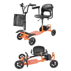 a3281f83-3780-45a3-93e6-2013d6830992.jpg 4-Wheel Folding Mobility Scooter For Adults & Seniors, 265LBS Loading Electric Mobility Scooter, All-Terrain Travel Wheelchair With 48V Lithium Battery, 8" Solid Tires & 8° Climbing Capacity