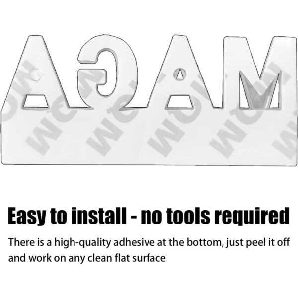 a4027921-b03b-4ff6-afff-51ca25cafe6e.jpg 4pcs MAGA Edition Car Metal Badge Sticker Truck Replacement, Suitable For General Motors SUV,Motorcycle, Bicycle Chrome Alloy