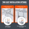 VEVOR Marine Trailer Guide Set, 60Flexibly Adjustable, Dual Rust-Resistant Steel Supports With PVC Covering, Ideal For Ski, Fishing, And Sailboat Transport, 2-Piece Kit