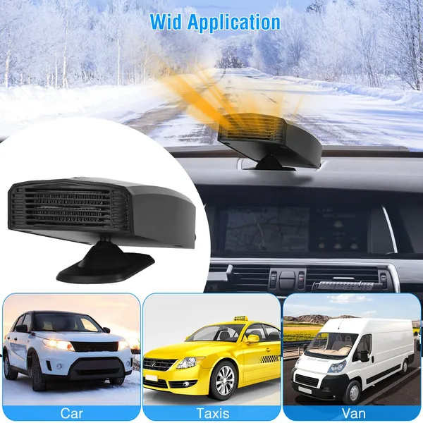 a43f2c6f-69cf-45c5-babf-f358f6f0ba52.jpg Portable Car Heater Heating Fan 2 In 1 Defroster Defogger Demister Windshield Heater Automotive Cooling Fan With Rotating Base