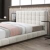 Hudson Ivory Boucle Queen Bed