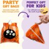 108 Pcs Halloween Drawstring Treat Bags, 9 Character Designs, Mini Candy Goodie Bags
