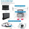 1296P Car DVR Dash Camera 4In 3 Lens Vehicle Driving Recorder Seamless Recording